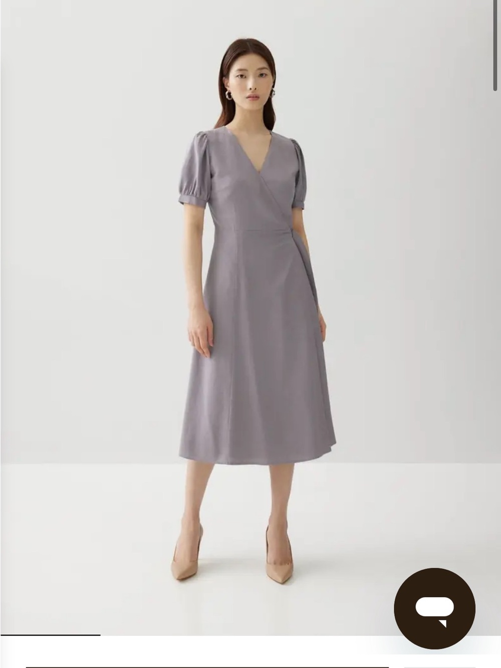 NWT Bernice Linen Love Bonito Wrap Dress (Wisteria/Lavender)
